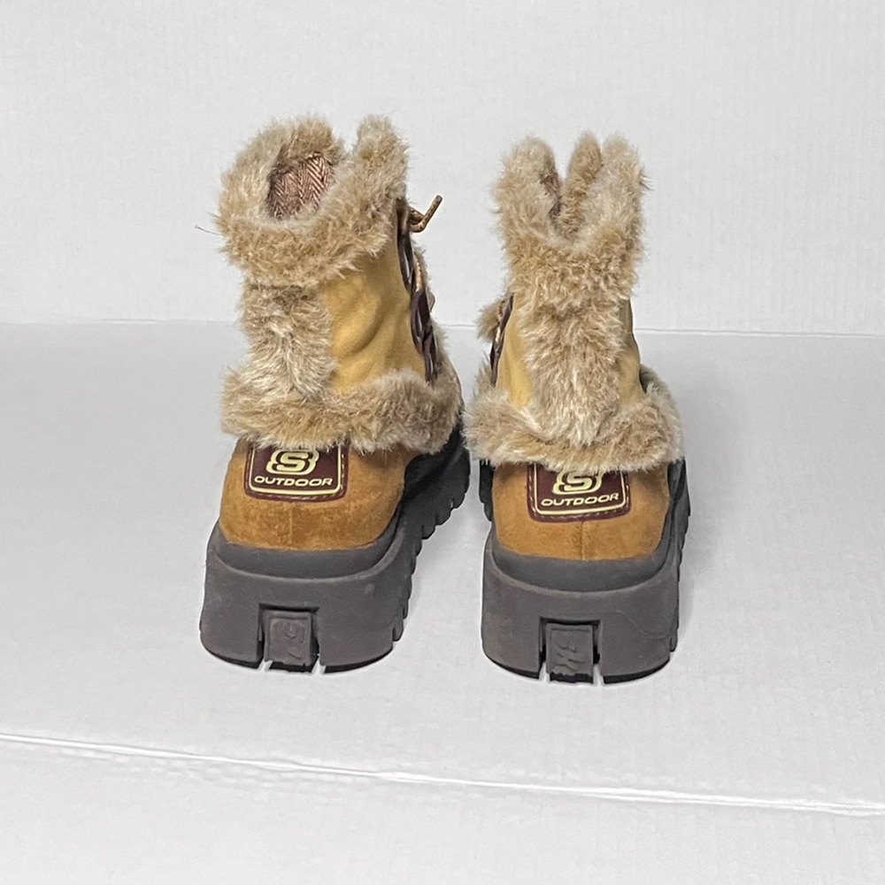 Sketchers Y2K Chunky Lace-Up Leather Boots - Picture 8 of 15
